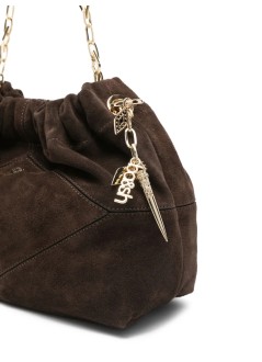 ba&sh handbag womanbag s suede mini june tote - 2h25mjts choco