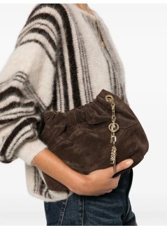 ba&sh handbag womanbag s suede mini june tote - 2h25mjts choco