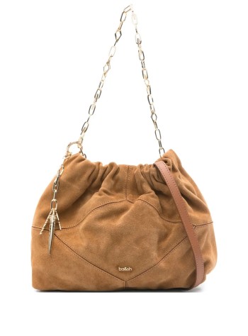 ba&sh handbag womanbag s suede mini june tote - 2h25mjts cognac