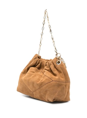 ba&sh handbag womanbag s suede mini june tote - 2h25mjts cognac 2