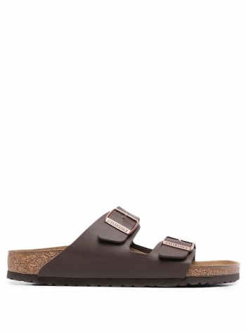 birkenstock flat shoe woman arizona 51703 dark brown