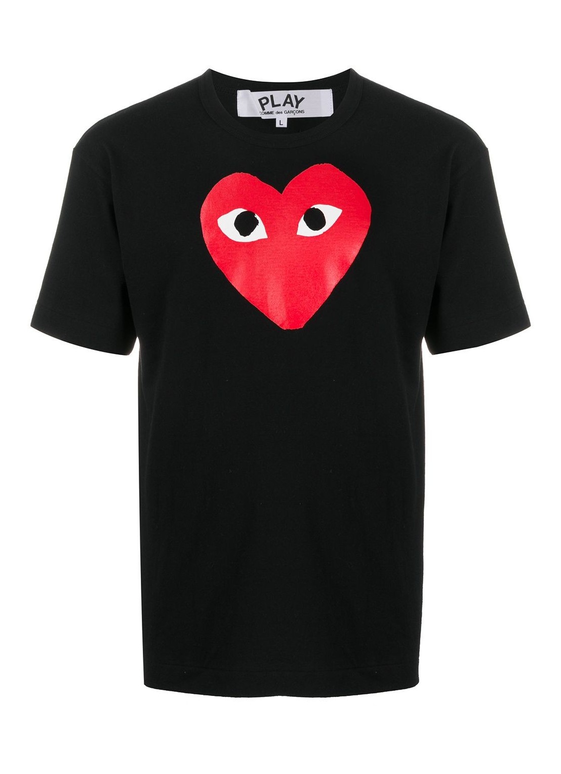 Camiseta comme des garcons t-shirt man play t-shirt men - red heart p1t112 black talla negro
 