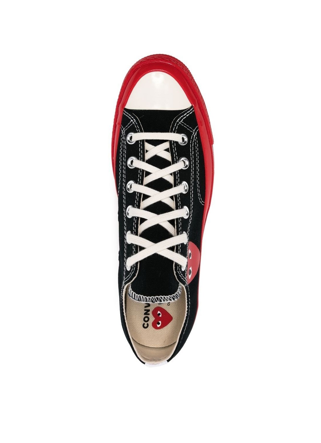comme converse red sole low top - p1k123 black Talla 42