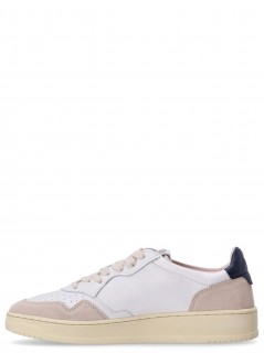autry sneaker man autry 01 low man leat/suede wht/blue aulmls28 ls28
