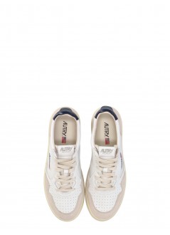 autry sneaker man autry 01 low man leat/suede wht/blue aulmls28 ls28