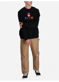 bape sudadera hombre bape embroidery loose fit 0zxswm11307xhbkx hbkx