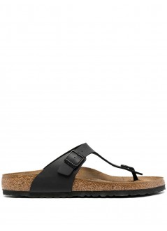 birkenstock flat shoe woman gizeh 43691 black
