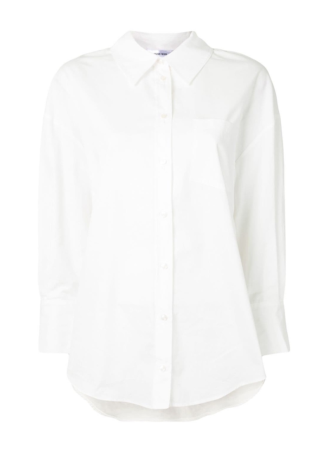 anine bing mika shirt - a092006100 white Talla L