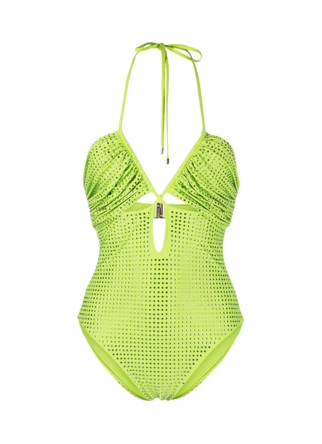 BaA'ador self-portrait swimsuit woman green hot fix strappy swimsuit rs23603 green talla 8
 