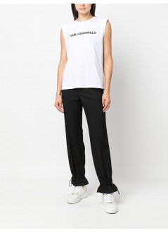 karl lagerfeld top woman shoulder pad tank top 211w1730 100