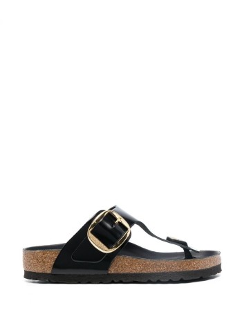 birkenstock flat shoe woman gizeh bb nl high shine black hex 1021467 high shine black