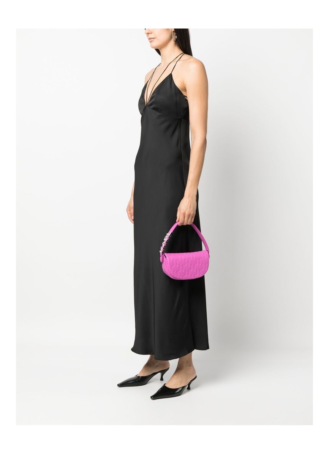 Karl Lagerfeld 'k/swing Sm Baguette' Handbag in Purple