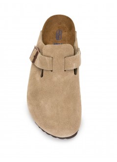 birkenstock zueco mujer boston sfb vl taupe 560773 taupe