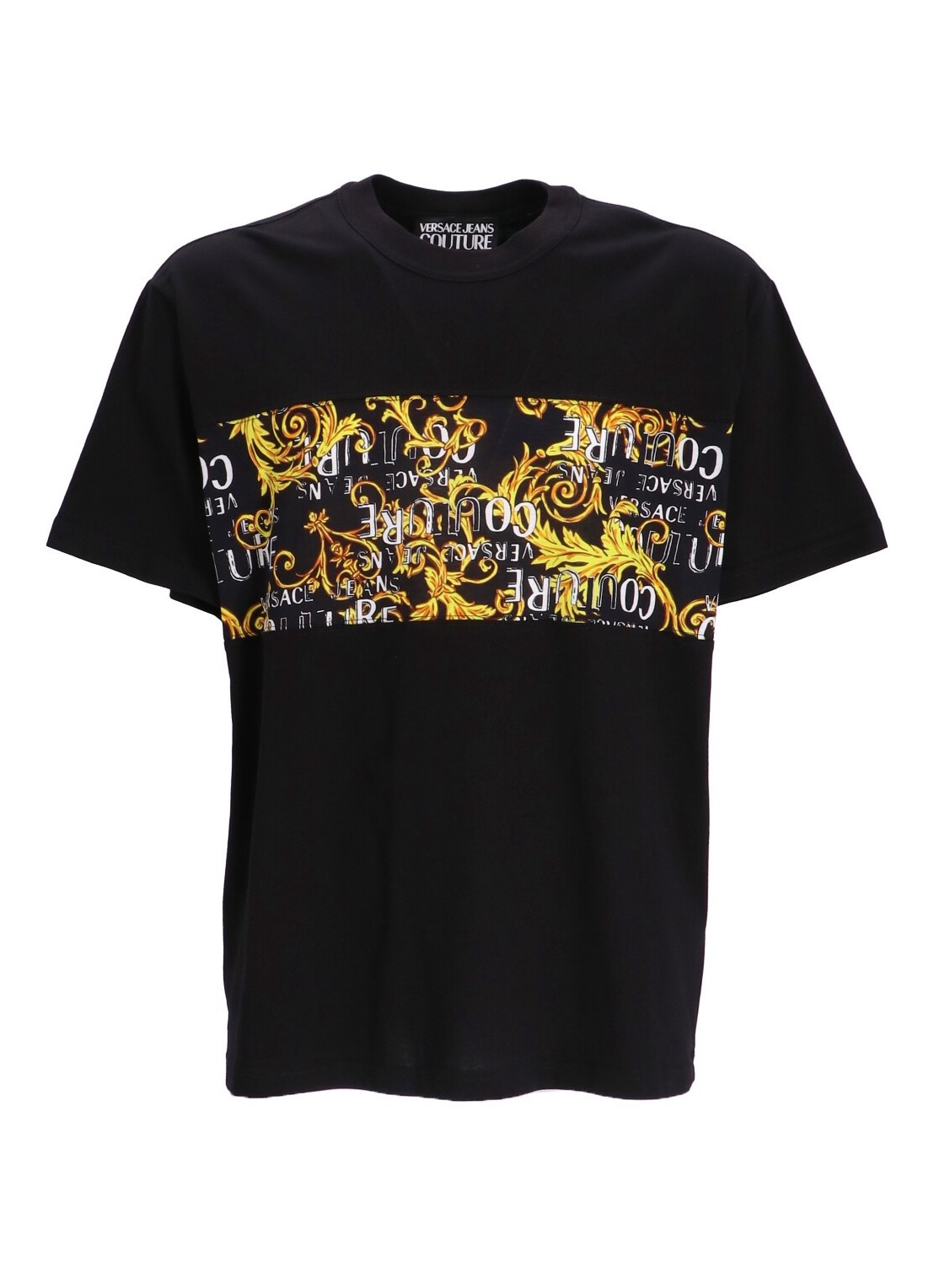 versace 74up601 r contr logo baroque t-shirt - 74gah617 g89 Talla S