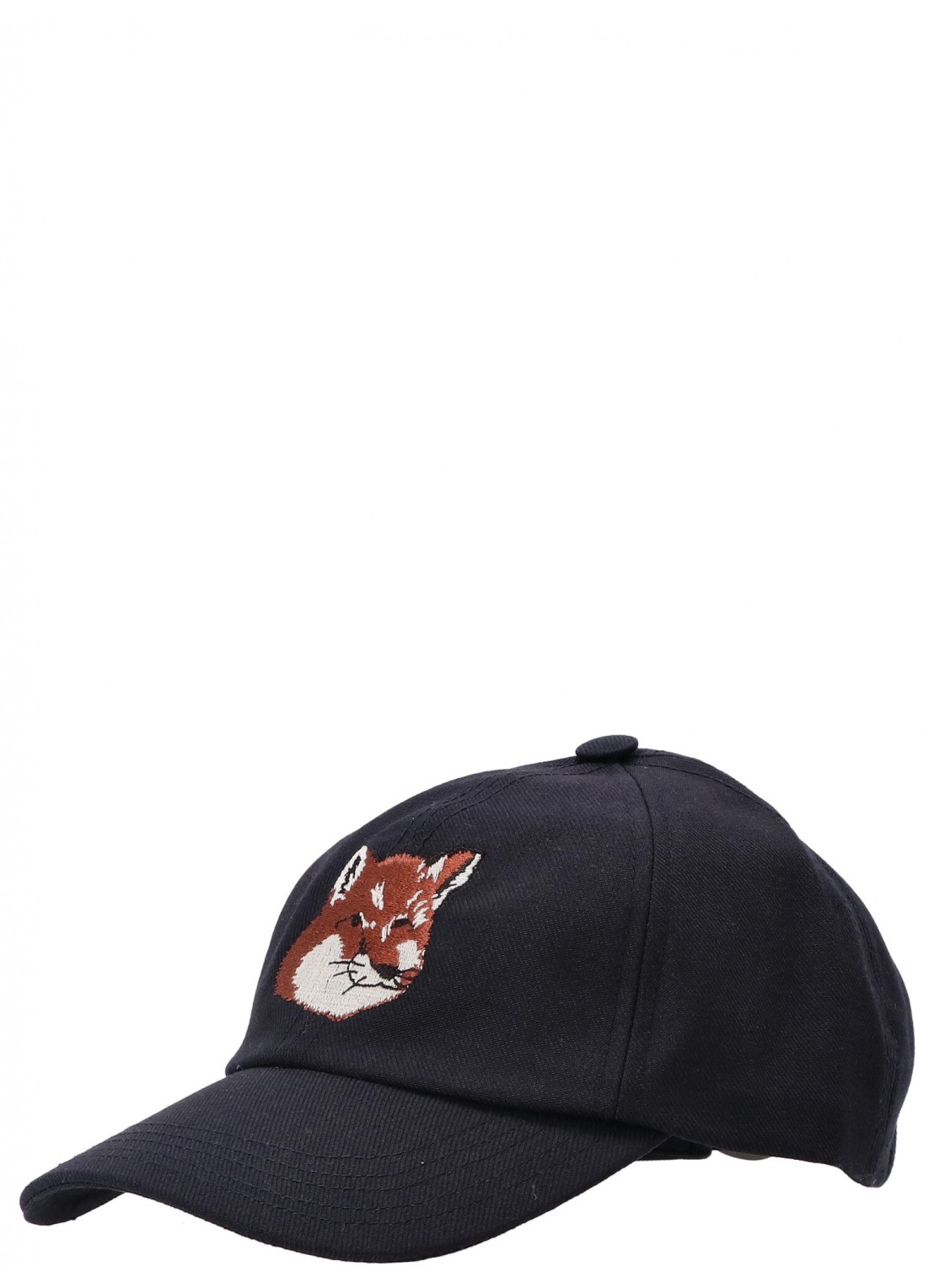 Gorras maison kitsune cap man large fox head embroidery 6p cap hu06118ww0007 p480 talla Azul
 