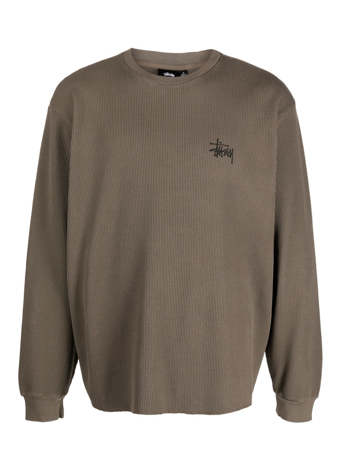 stussy o'dyed ls thermal - 1140321 brown Talla S