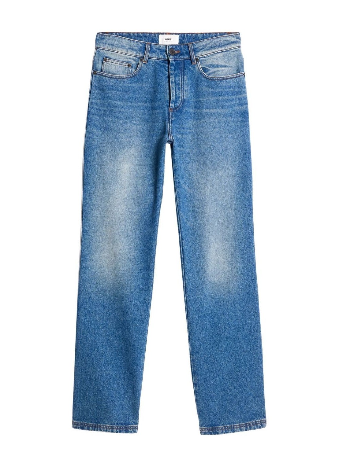 Pantalon jeans ami denim man straight fit jean htr500de0001 480 talla Azul
 