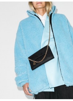 stella mccartney crossbody woman mini crossbody eco shaggy deer w/gold chain 581238w9355 1000