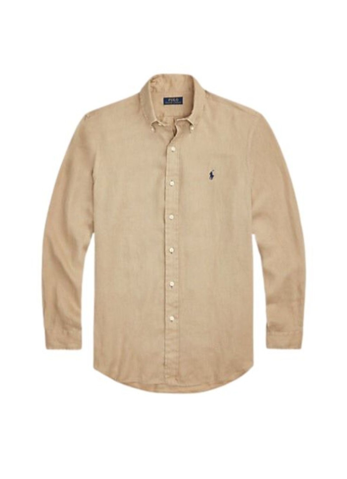 polo ralph lauren cubdppcs-long sleeve-sport shirt - 710794141011 vintage  khaki Talla L