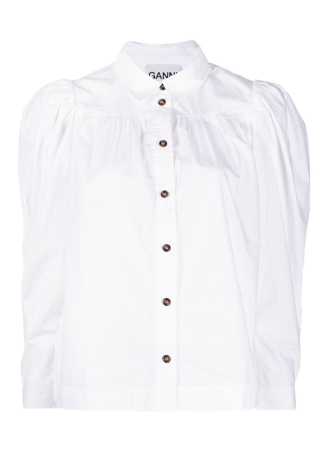ganni cotton poplin shirt - f7958 151 Talla 36