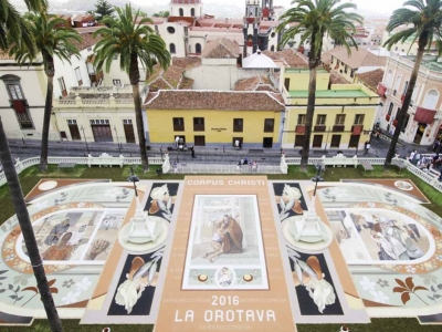 Corpus Christi: Carpets of volcanic sand in La Orotava