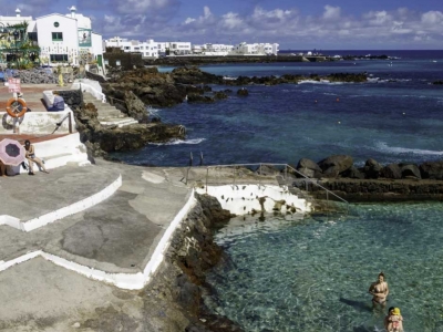 Lava and sea shape Punta Mujeres' natural pools