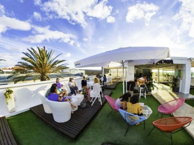 Sunset in Corralejo from The Roof Chill Out